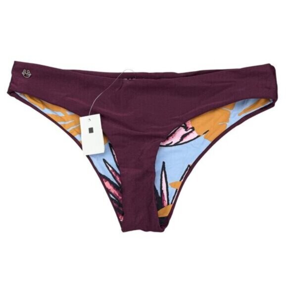 Maaji Beach Plum Reversible Sublime Bikini Bottom Size XL - Picture 7 of 9
